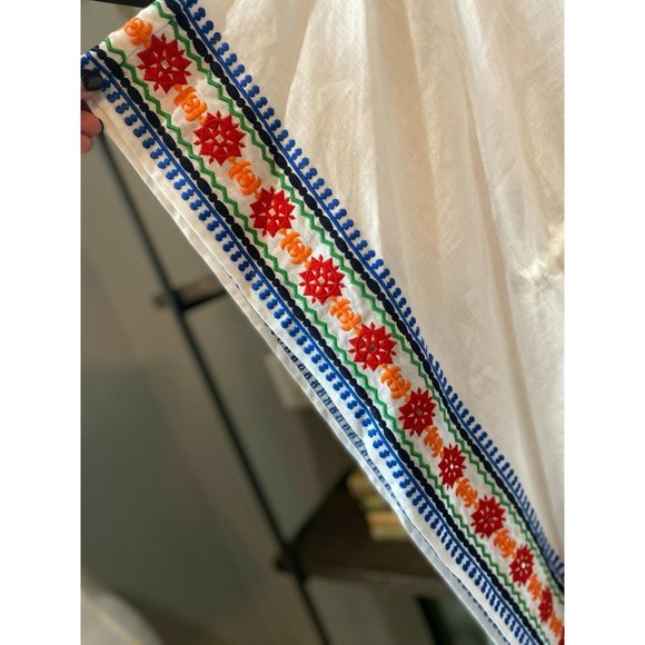 Tory Burch Ravena Embroidered Linen Beach Caftan - Picture 9 of 12